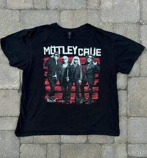 Motley Crue 2023 World Concert Tour black t-shirt size L